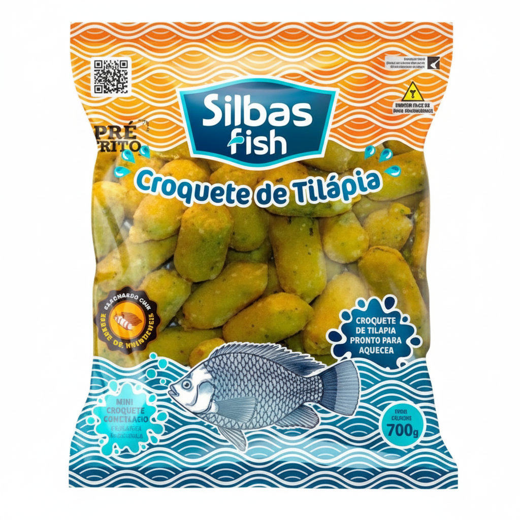Mini Croquete Tilápia Pré-frita PCT 700G