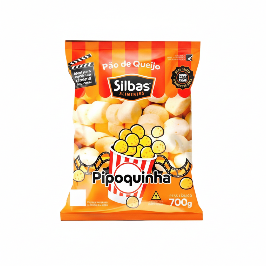 Pão de Queijo PCT 700G Pipoquinha