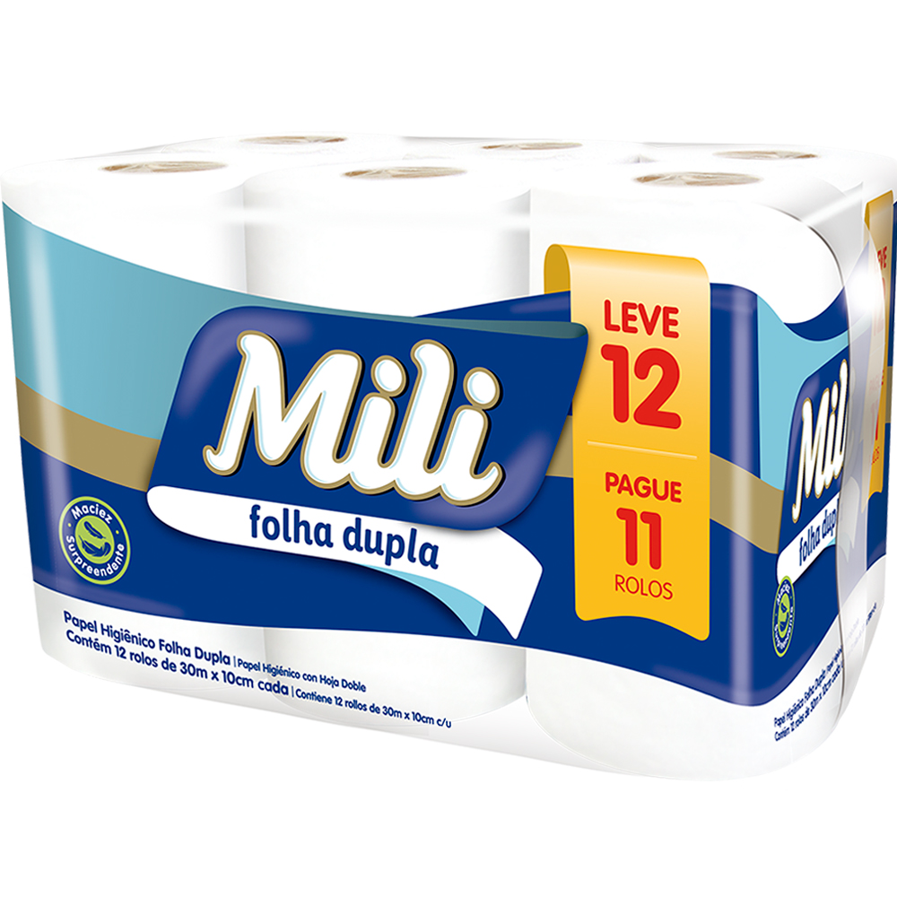 Papel Higiênico Dual F Dupla 12x30m