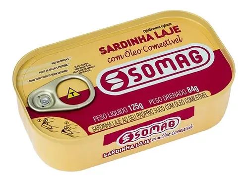 Sardinha Laje 125g Óleo e Extrato